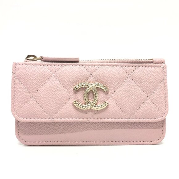 CHANEL Matelasse CC Mark Logo Accessories Fragment Card Case coin purse Unused - Picture 1 of 11